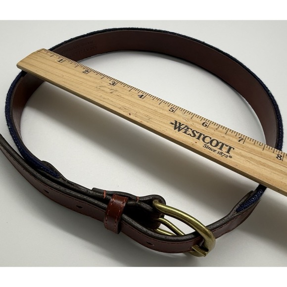 Smathers & Branson Needlepoint Handcrafted Belt New  Irish Shamrock Size L Kids - Picture 4 of 12